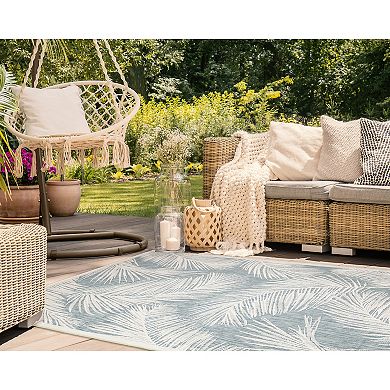 Liora Manne Carmel Fronds Indoor Outdoor Rug