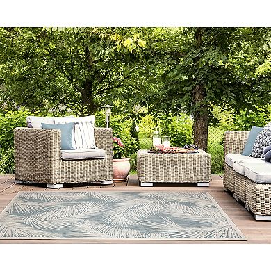 Liora Manne Carmel Fronds Indoor Outdoor Rug