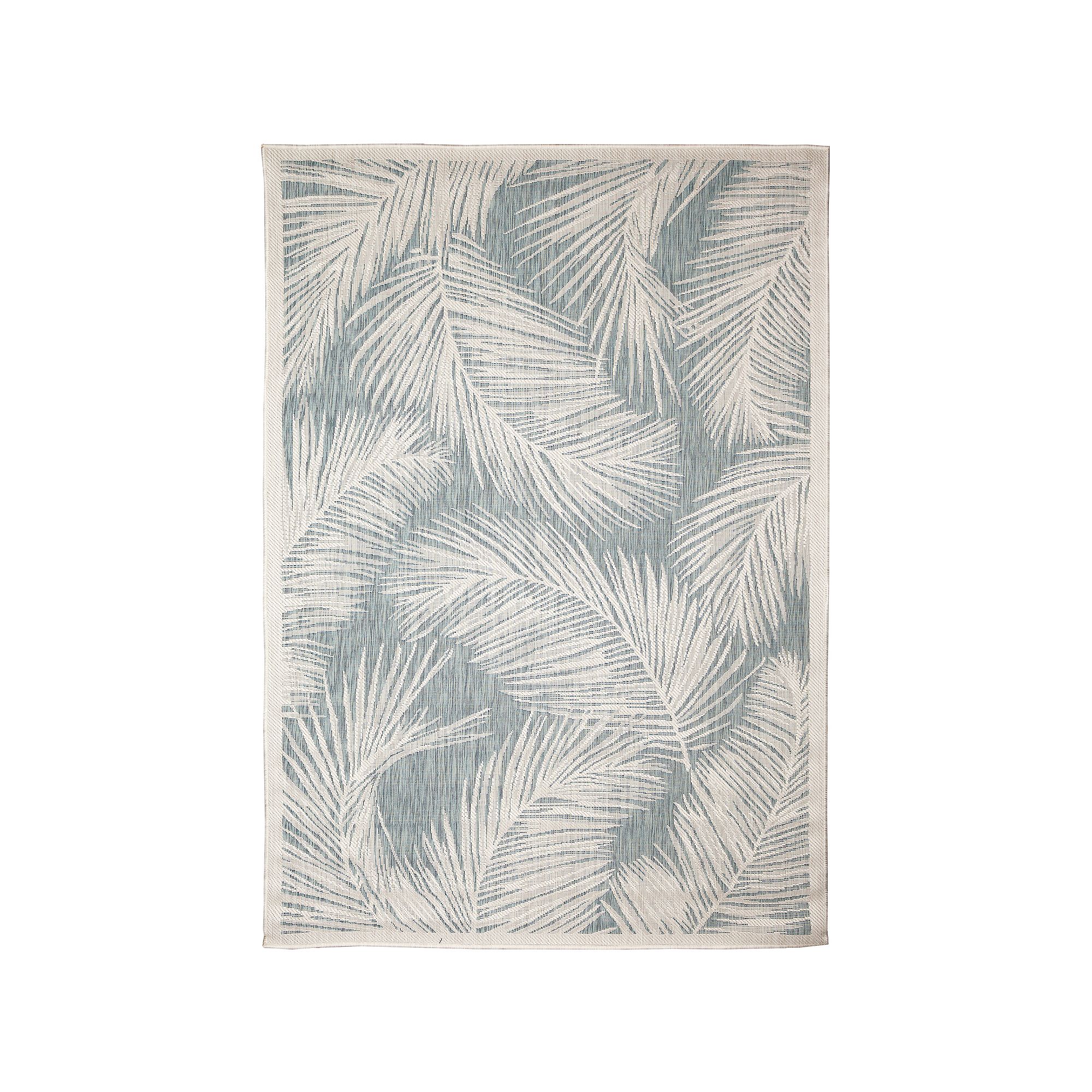 Liora Manne Carmel Fronds Indoor Outdoor Rug, Blue