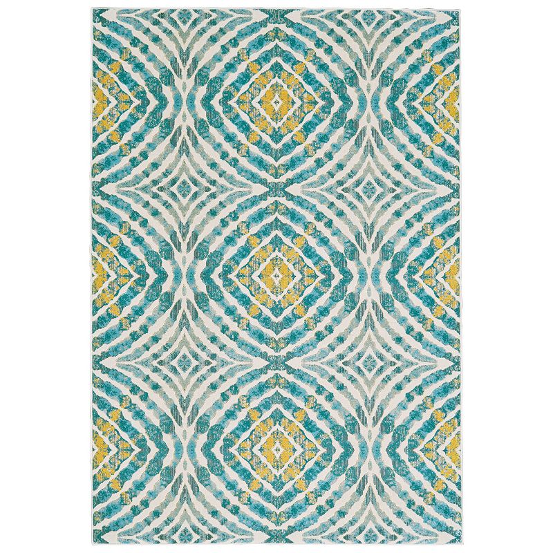 Weave & Wander Arsene Blue Rug, 6.5X9.5 Ft