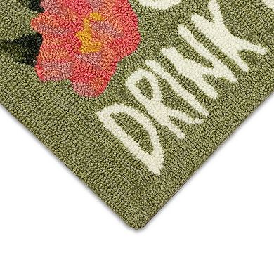 Liora Manne Frontporch Happy Drinks Indoor Outdoor Rug