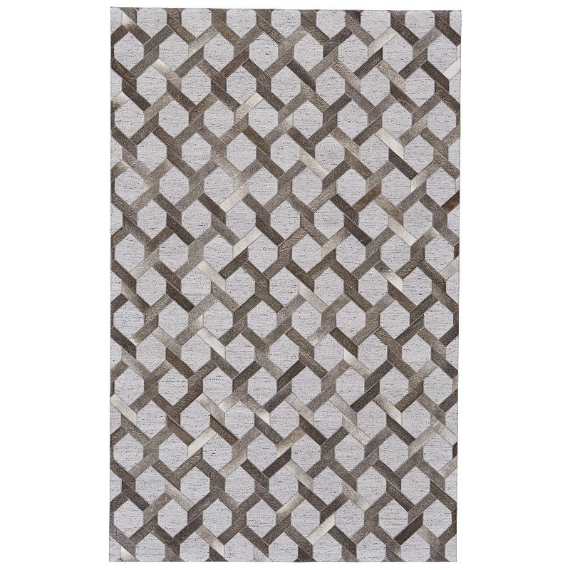 Weave & Wander Canady Gray Rug, Grey, 5X8 Ft