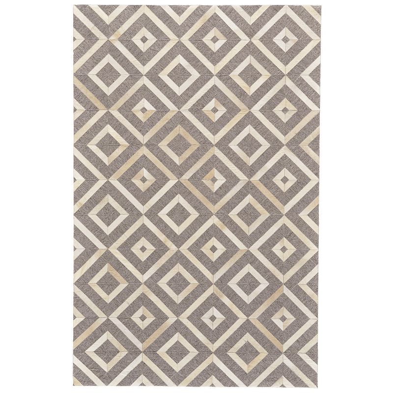 Weave & Wander Canady Beige Rug, Beig/Green, 5X8 Ft