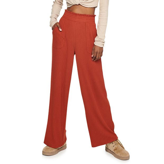 Women's Hacci Wide Leg Soft Lightweight Lounge Pants