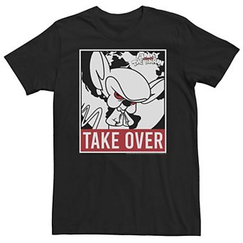 Big & Tall Pinky And The Brain Take Over Poster Tee
