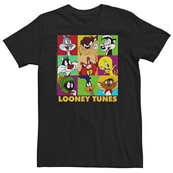 Big & Tall Looney Tunes Character Pop Art Box Up Tee