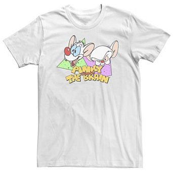 Big & Tall Pinky And The Brain Retro Portrait Logo Tee
