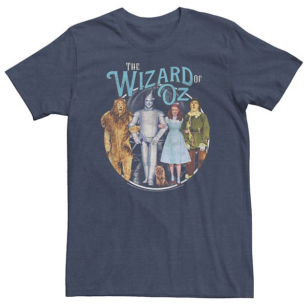 Big & Tall The Wizard Of Oz Group Shot Circle Logo Tee