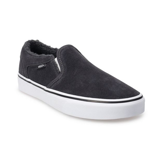 Vans suede on sale slip on mens