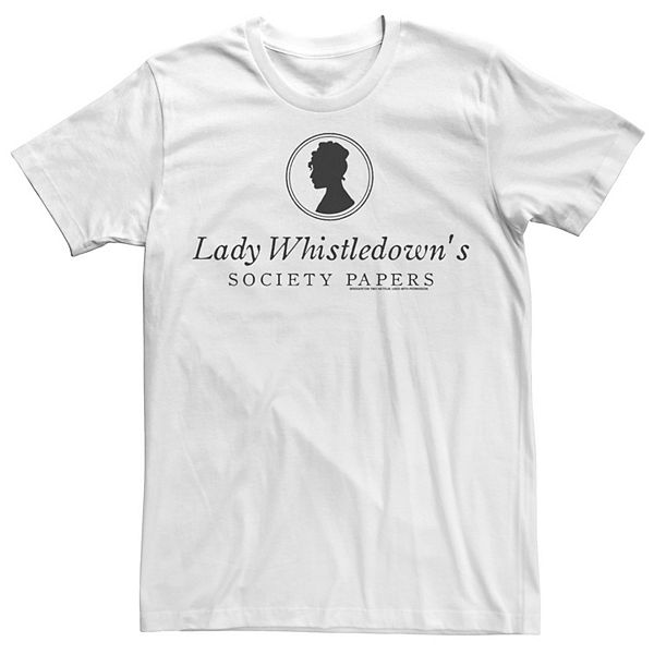 Men's Bridgerton Lady Whistledown's Society Papers Logo Tee