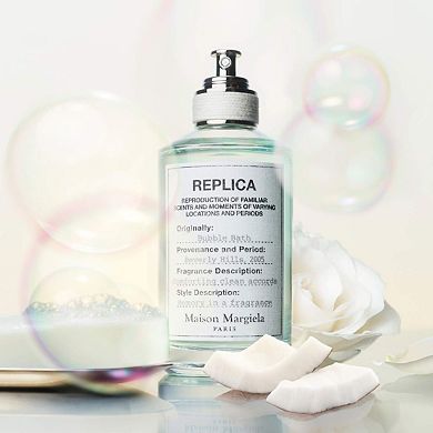 REPLICA' Bubble Bath Eau de Toilette with Soap Bubble, Rose, White Musk, and Coconut Milk