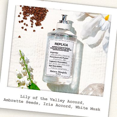 'REPLICA' Lazy Sunday Morning Eau de Toilette with White Musk, Lily of the Valley, and Iris