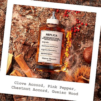 REPLICA' By the Fireplace Eau de Toilette with Chestnut, Vanilla, and Clove Oil