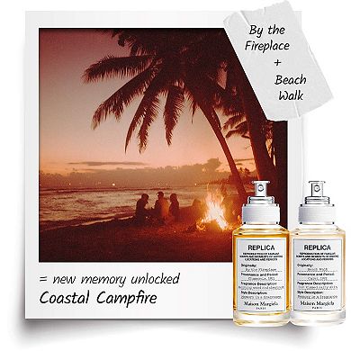 REPLICA' By the Fireplace Eau de Toilette Travel Spray with Chestnut & Smoky Vanilla