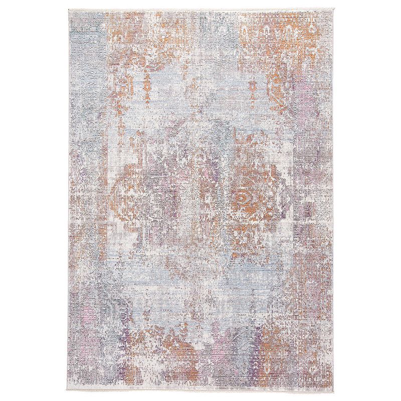 Weave & Wander Tirza Distressed Medallion Bohemian Area Rug, Multicolor, 4X6 Ft