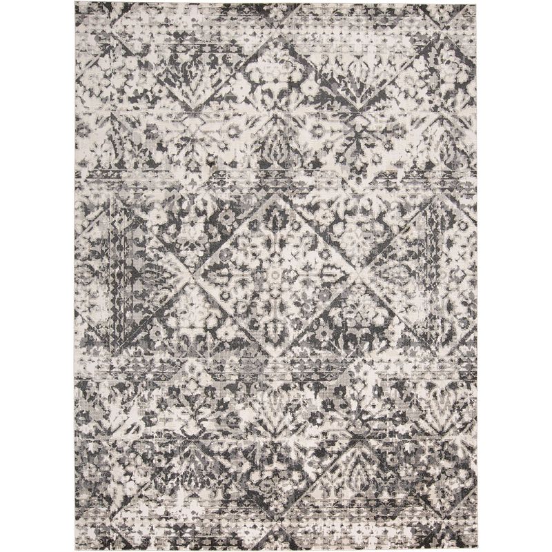 Weave & Wander Kiba Beige Ornamental Area Rug, Beig/Green, 4X6 Ft