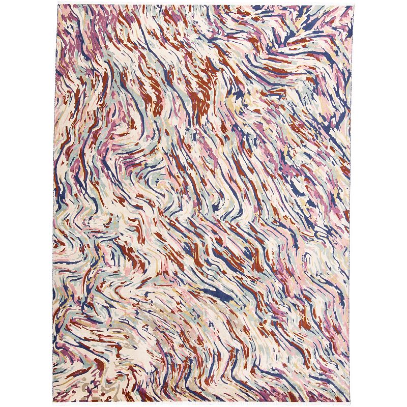 Weave & Wander Tessina Multi Marble Area Rug, Multicolor, 5X7 Ft