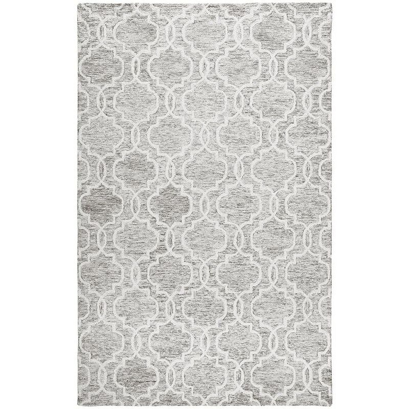 Weave & Wander Natal Gray Geometric Area Rug, Grey, 5X8 Ft
