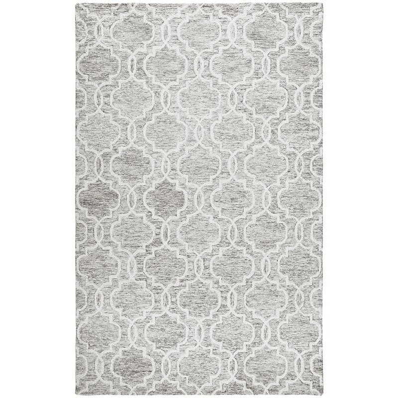 Weave & Wander Natal Gray Geometric Area Rug, Grey, 5X8 Ft