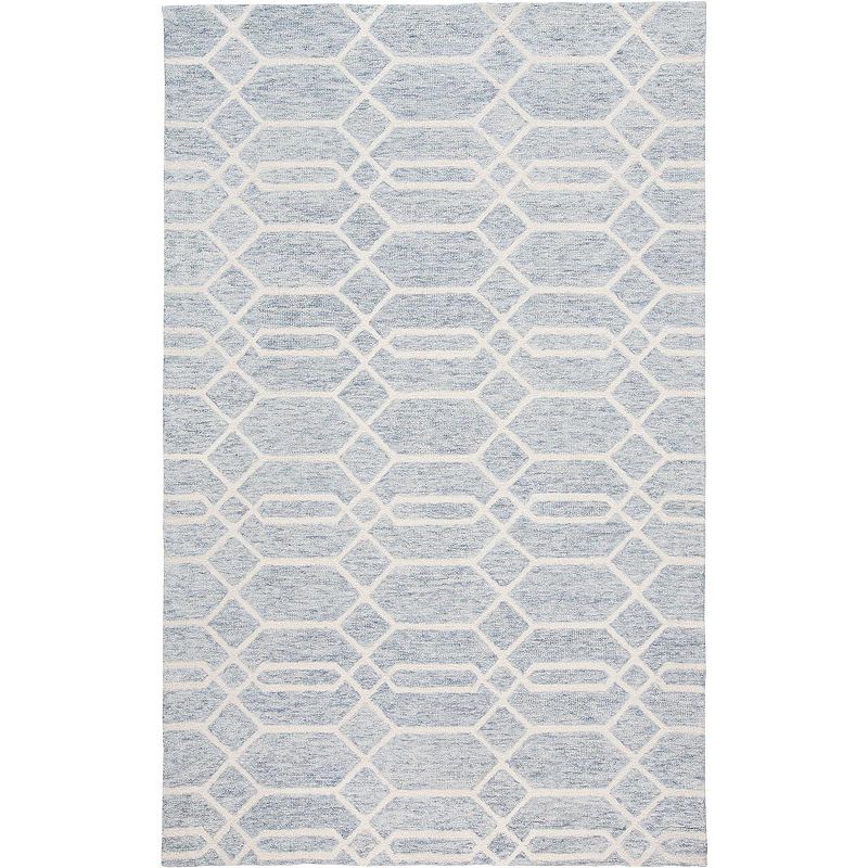 Weave & Wander Natal Gray Geometric Area Rug, Grey, 5X8 Ft