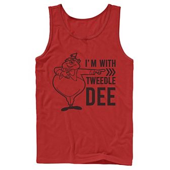 Men's Disney Alice In Wonderland I'm With Tweedledee Tank Top