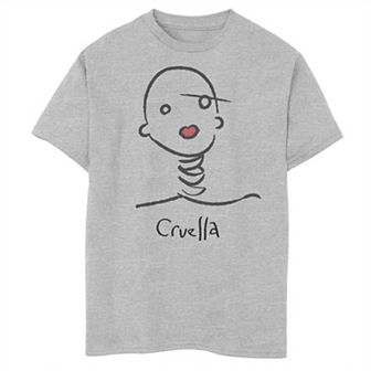 Disney's Cruella Boys 8-20 Head Sketch Graphic Tee