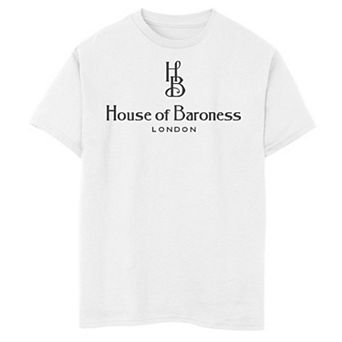 Disney's Cruella Boys 6-20 House Of Baroness London Simple Text Logo Graphic Tee