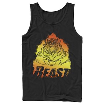 Disney's The Beauty And The Beast Gradient Portrait Men's Tank Top