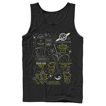 Disney / Pixar's Toy Story Aliens Men's Claw Master Map Tank Top