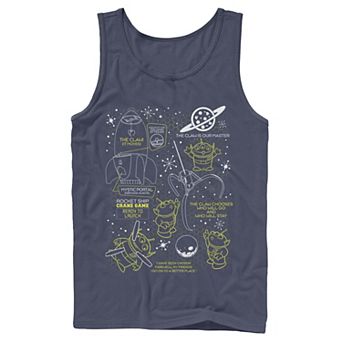 Disney / Pixar's Toy Story Aliens Men's Claw Master Map Tank Top
