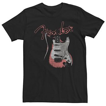 Men's Fender Stratocaster Pink Hue Portrait Tee