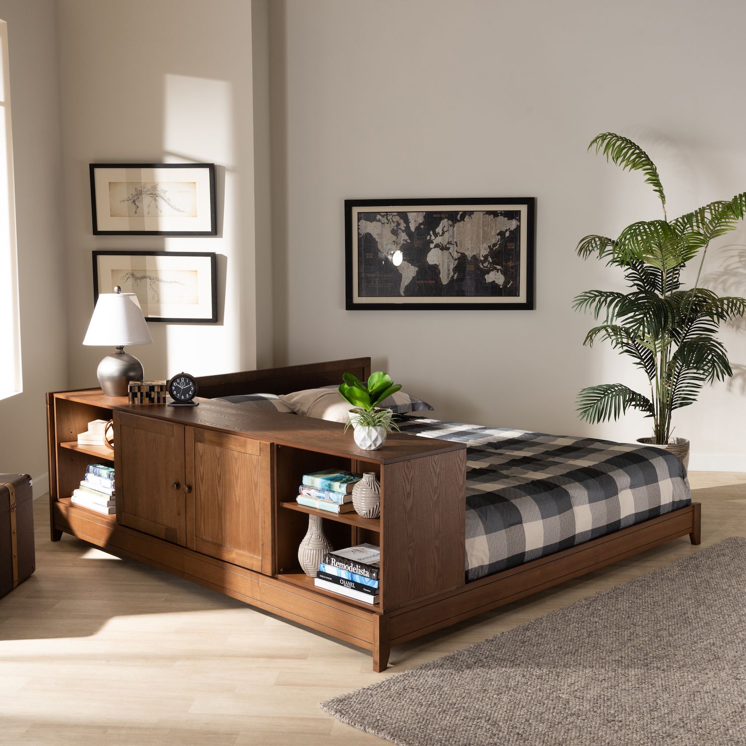 Baxton Studio Kaori Queen Bed