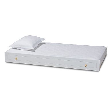 Baxton Studio Alya White Trundle Bed