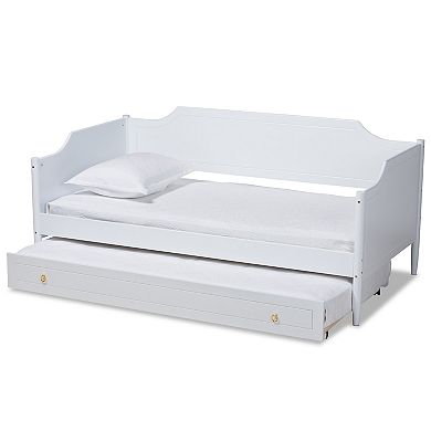 Baxton Studio Alya White Daybed & Trundle