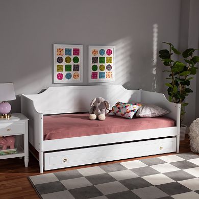 Baxton Studio Alya White Daybed & Trundle