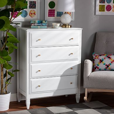 Baxton Studio Naomi 4-Drawer Dresser