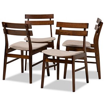 Baxton Studio Devlin Dining Chair 4 pc Set
