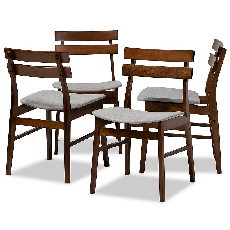 63955546 Baxton Studio Devlin Dining Chair 4-piece Set, Gre sku 63955546