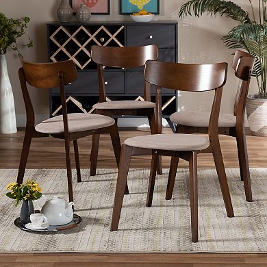 Baxton Studio Iora Dining Chair 4-piece Set