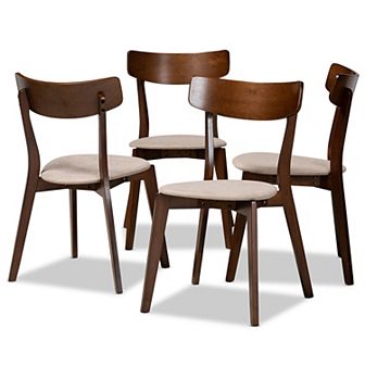 Baxton Studio Iora Dining Chair 4 pc Set