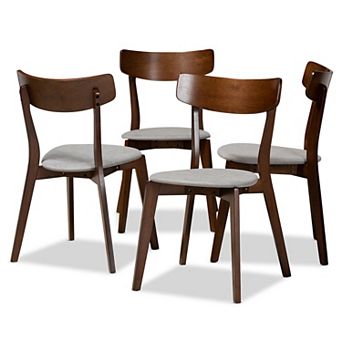 Baxton Studio Iora Dining Chair 4 pc Set