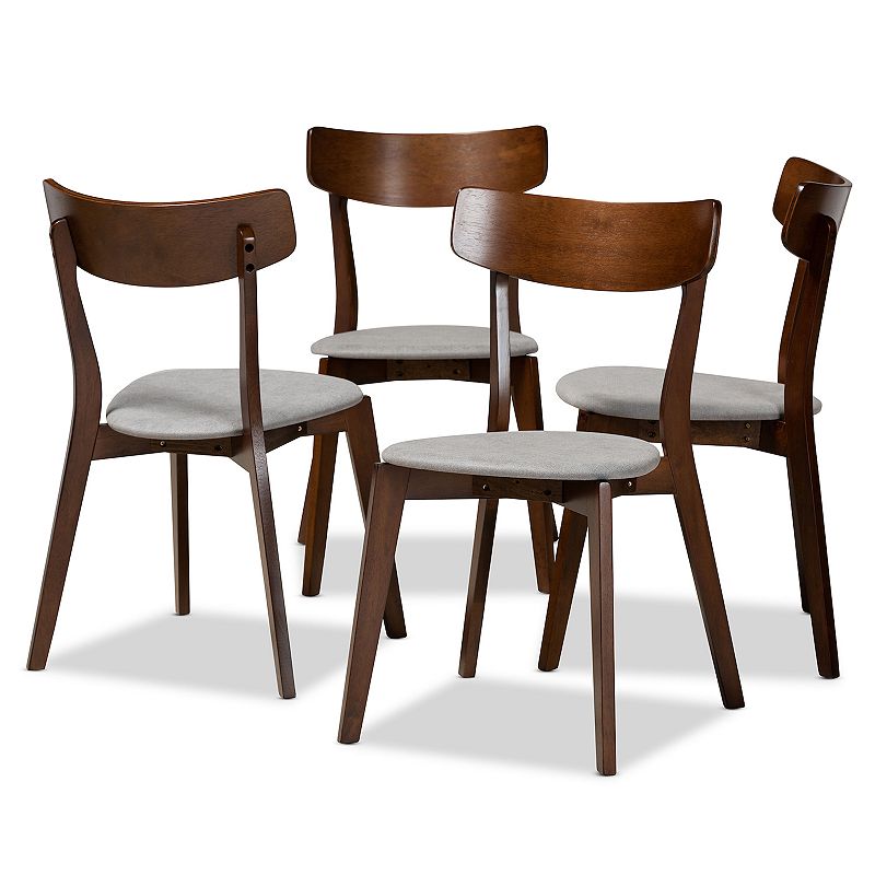 50907972 Baxton Studio Iora Dining Chair 4-piece Set, Grey sku 50907972
