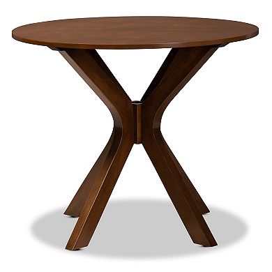Baxton Studio Kenji Brown Dining Table