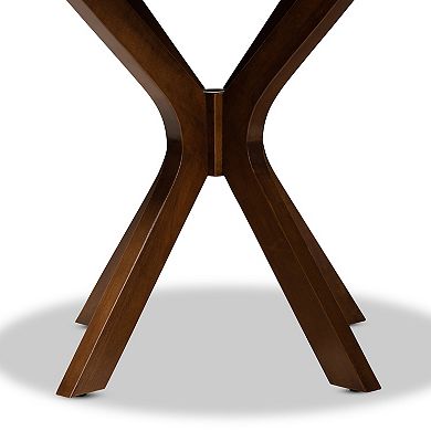 Baxton Studio Kenji Brown Dining Table