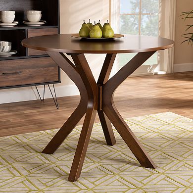 Baxton Studio Kenji Brown Dining Table