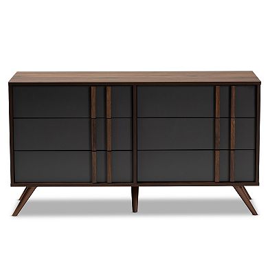 Baxton Studio Naoki 6-Drawer Dresser