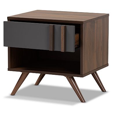 Baxton Studio Naoki 1-Drawer Nightstand