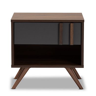 Baxton Studio Naoki 1-Drawer Nightstand