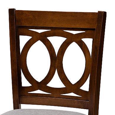 Baxton Studio Lenoir Counter Stool 2-piece Set