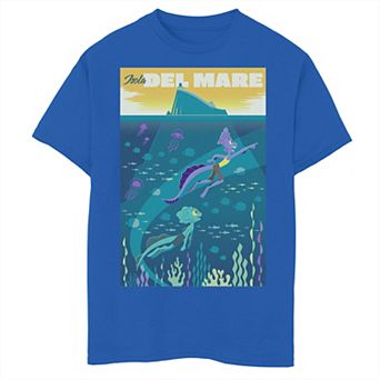 Disney / Pixar's Luca & Alberto Boys 8-20 Isola Del Mare Poster Graphic Tee